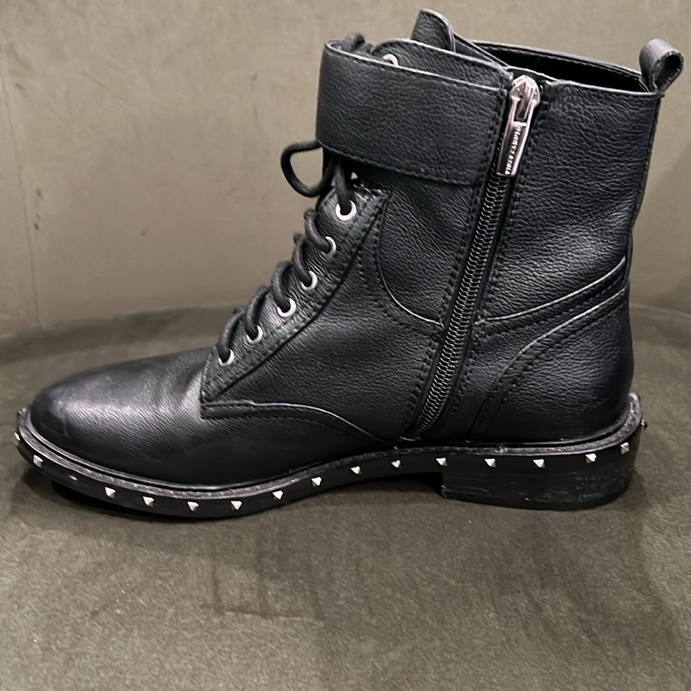 Vince Camuto Talorini Leather Combat Boots - Picture 7 of 13